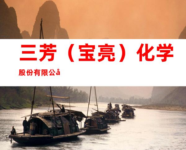 三芳（宝亮）化学股份有限公司